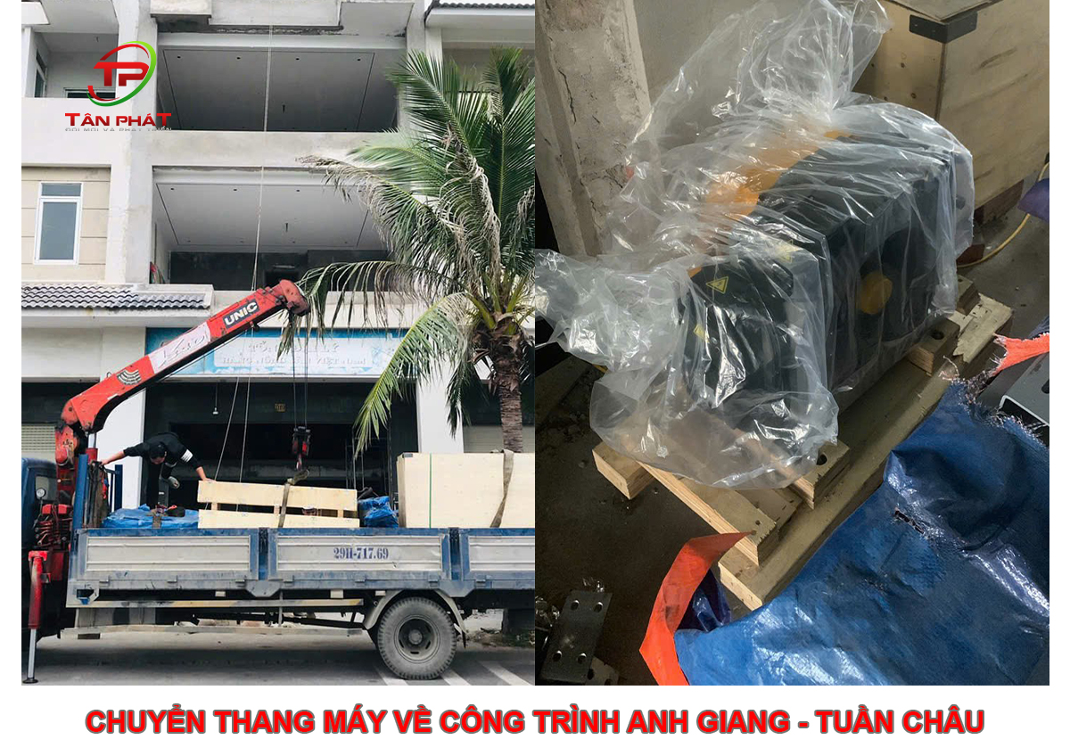 Chuyển Thang Máy Về Lắp Đặt Công Trình A Giang - Tuần Châu