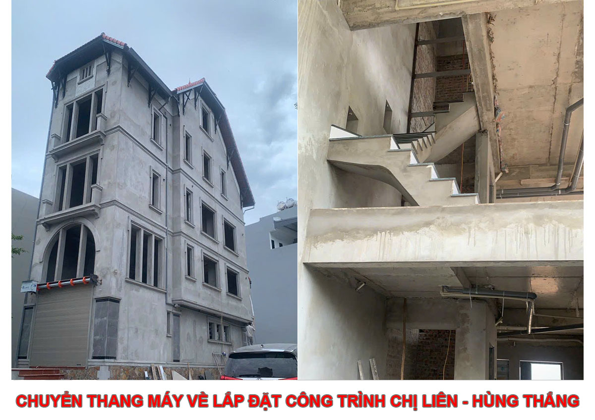 Chuyển Thang Máy Về Lắp Đặt Công Trình Chị Liên - Hùng Thắng