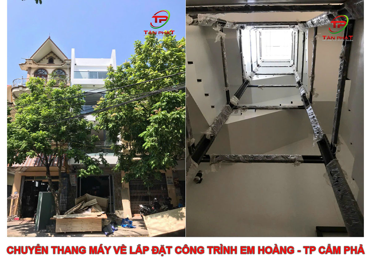 Chuyển Thang Máy Về Lắp Đặt Công Trình Em Hoàng - Tp Cẩm Phả