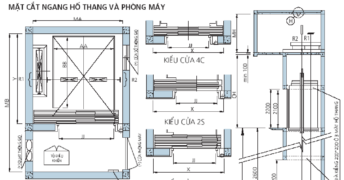 Tìm Hiểu Các Chi Tiết Trong Bản Vẽ Thang Máy Gia Đình