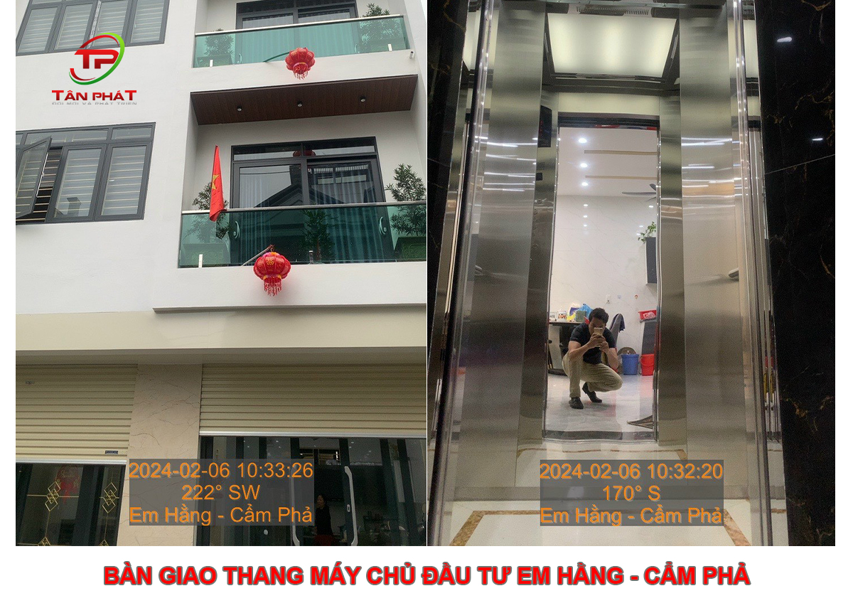 Bàn Giao Thang Máy Chủ Đầu Tư Em Hằng - Cẩm Phả