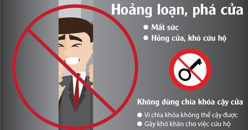 Cách thoát thân khi bị kẹt trong thang máy