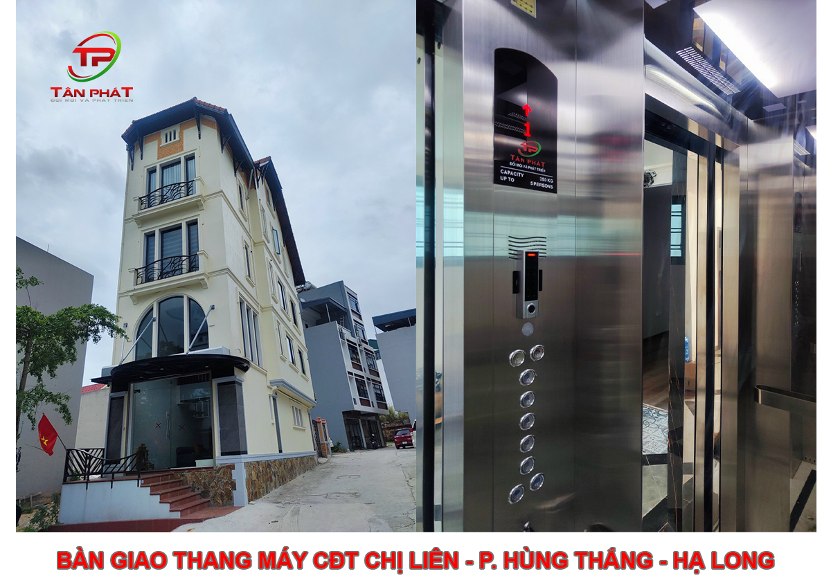 Bàn Giao Thang Máy CĐT Chị Liên - P. Hùng Thắng - Bãi Cháy - Hạ Long