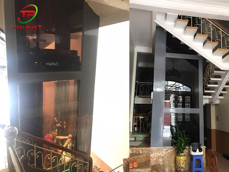 BÀN GIAO THANG MÁY CÔNG TRÌNH A NGHĨA - CỘT 3 - TP HẠ LONG